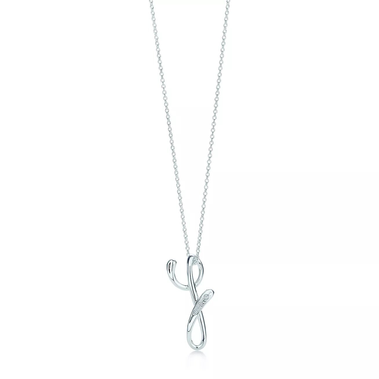 

Колье Tiffany & Co. Alphabet Letter "Y", серебро/бриллианты