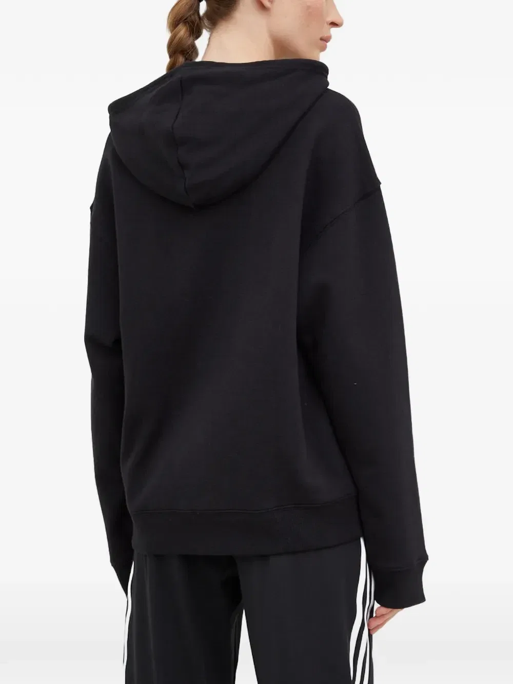 Толстовка с капюшоном и логотипом Adidas, черный — фото 3