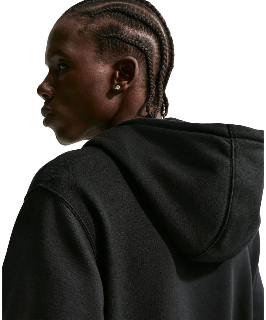 Худи Nike с полной молнией, с капюшоном, с принтом, Black/Sail — фото 4