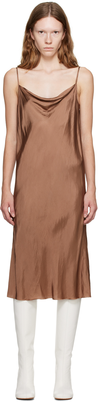 

SSENSE Эксклюзивное розовое платье миди Dries Van Noten