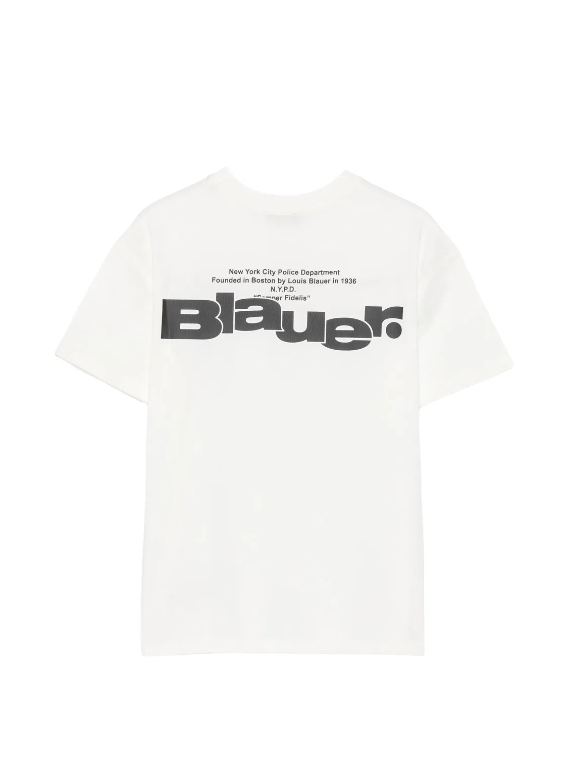 Футболка с вышитым логотипом, белая Blauer, белый — фото 2