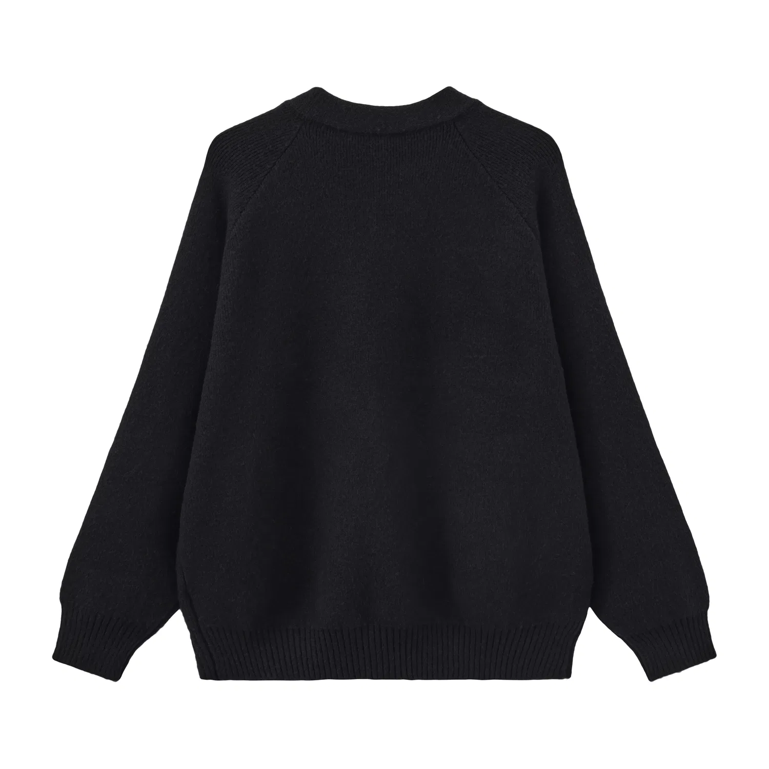 Детский кардиган с круглым вырезом Unisex Crew Neck Moderate Cardigan, NSTNEW START, Черный — фото 3