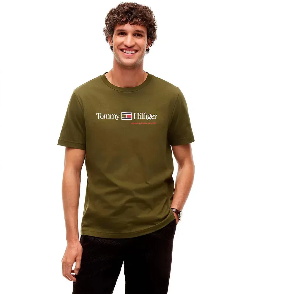 Мужская футболка с принтом Tommy hilfiger, Green