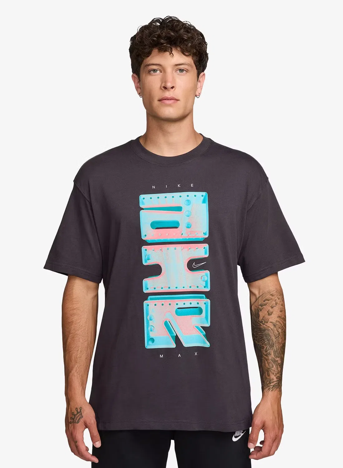 Футболка с принтом Nike NSW Lifestyle AM Day Plus, черный