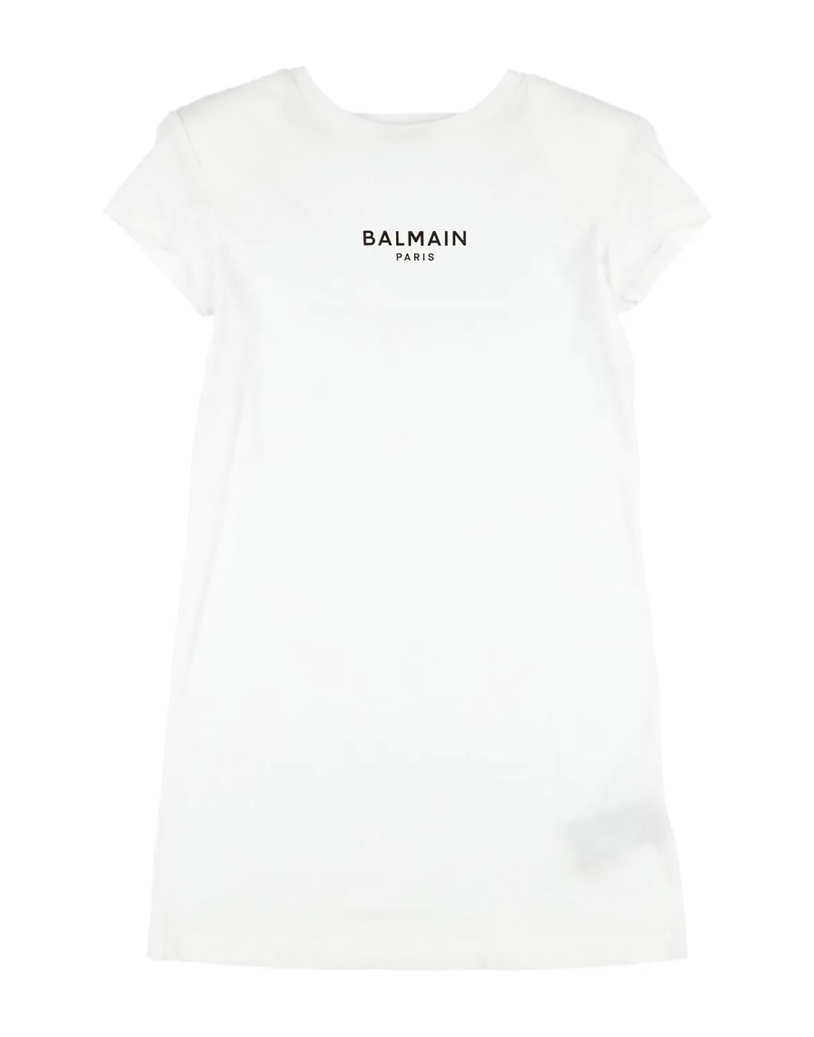 Детское платье из фатина для девочек с принтом Balmain, белый