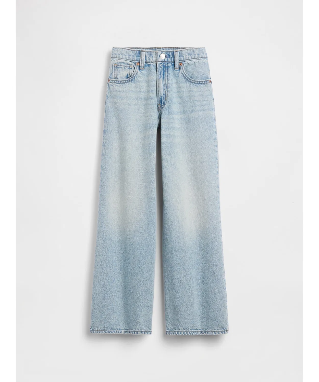 Детские джинсы с низкой посадкой Stride Wide Baggie GAP, Light Indigo Blue — фото 3