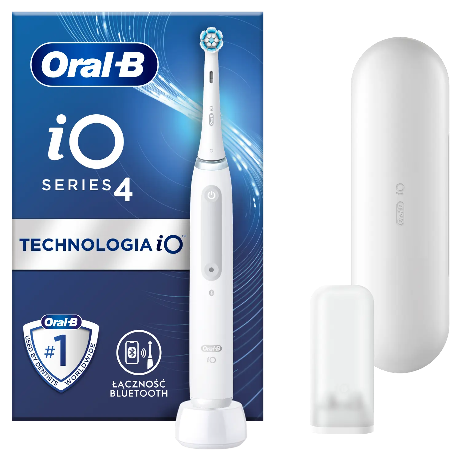 

Магнитная зубная щетка Oral-B IO 4 White для чистки зубов, 1 упаковка