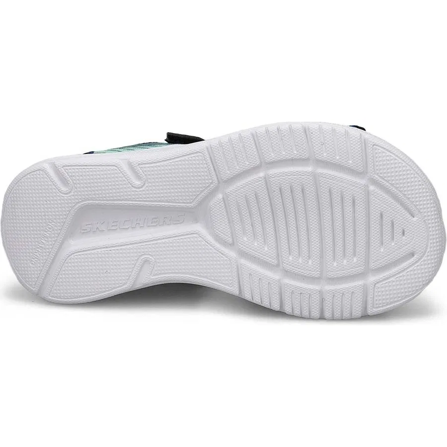 Сандалии спортивные с открытым носом Microspec-Splash Skechers, Черный — фото 4