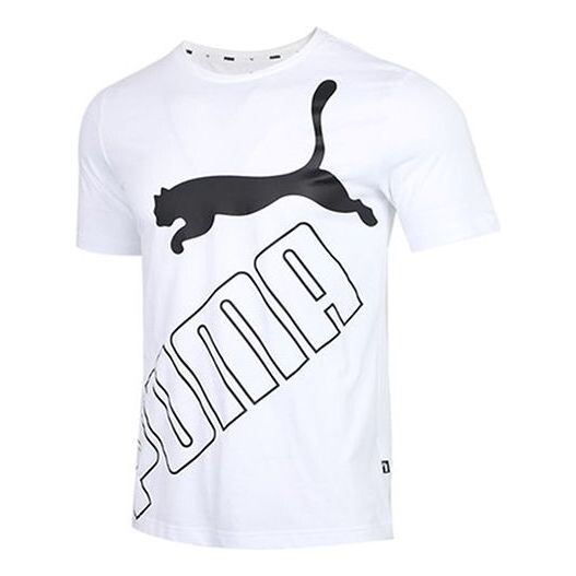 

Футболка big logo printed short sleeve tee white Puma, белый
