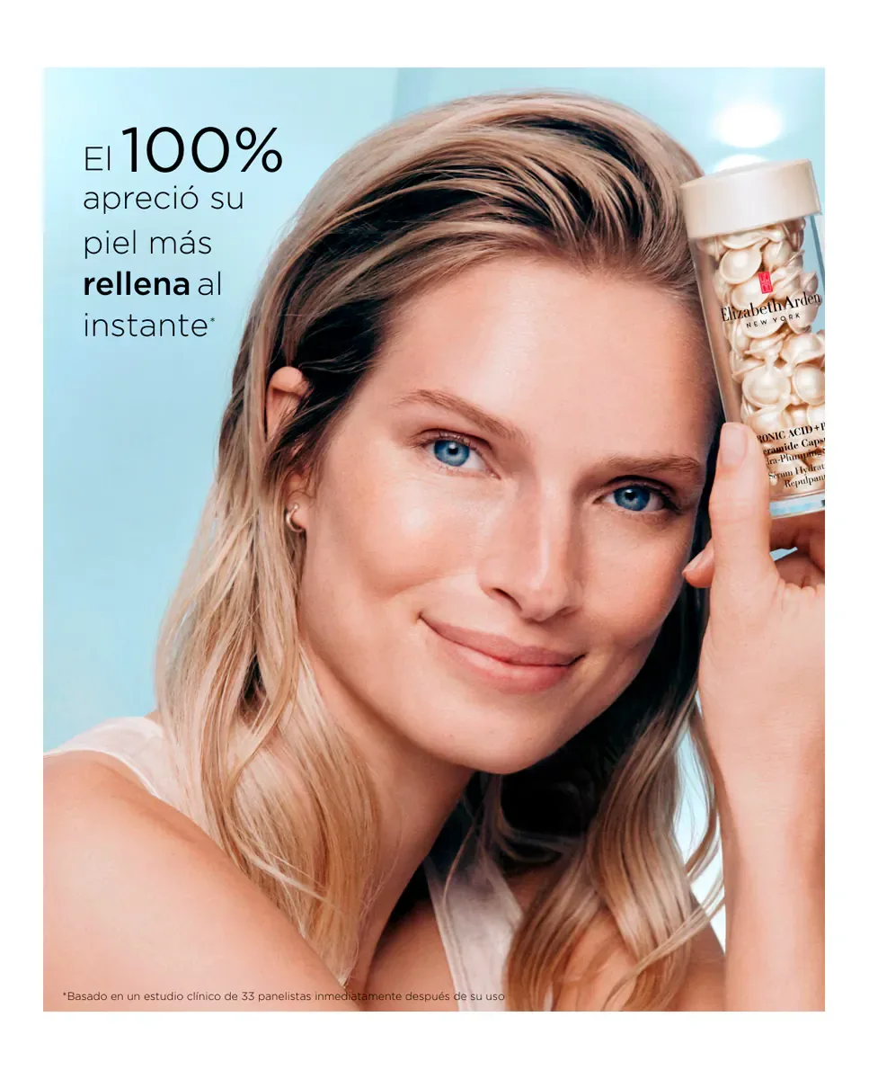 Сыворотка Elizabeth Arden — Гидро-наполняющая с гиалуроновой кислотой + пептиды, 30 одноразовых капсул — фото 4