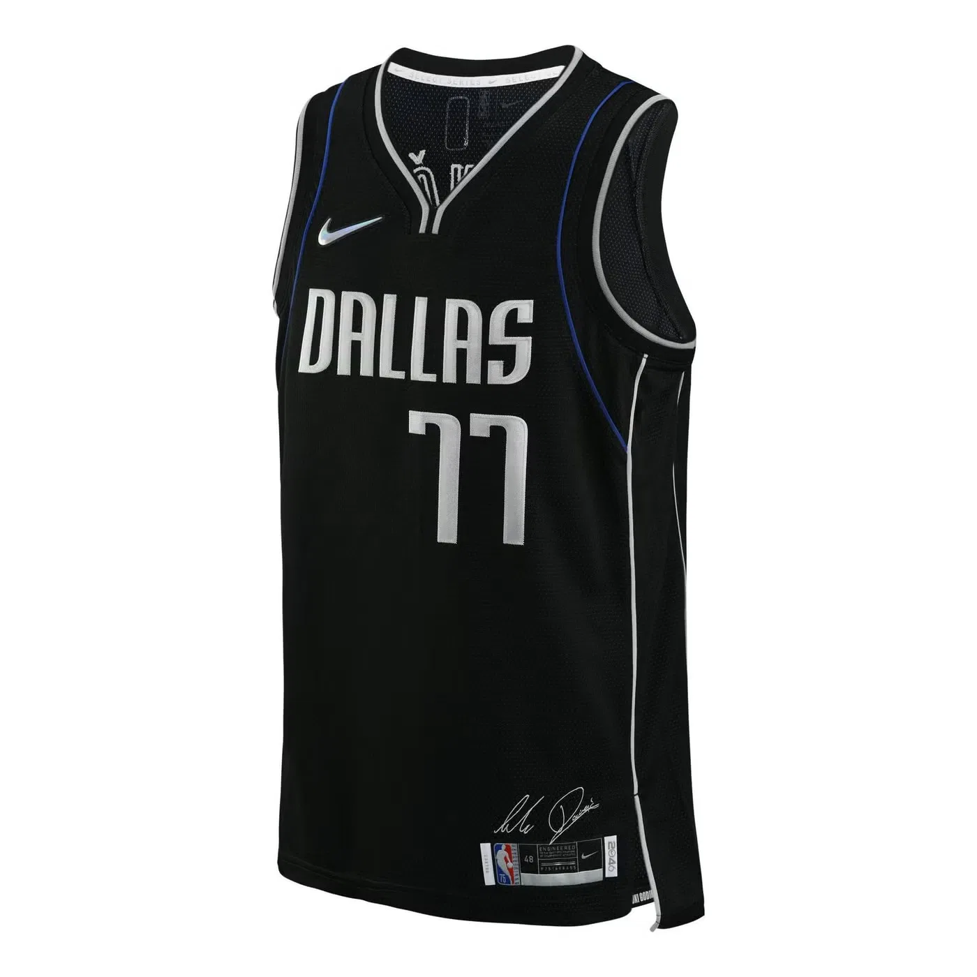 Джерси баскетбольное с принтом Luka Doncic 77 Nike, черный