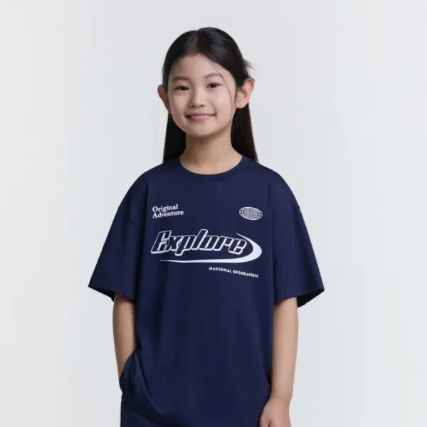 Футболка с коротким рукавом Frozen AeroCool Mesh National Geographic Kids, navy