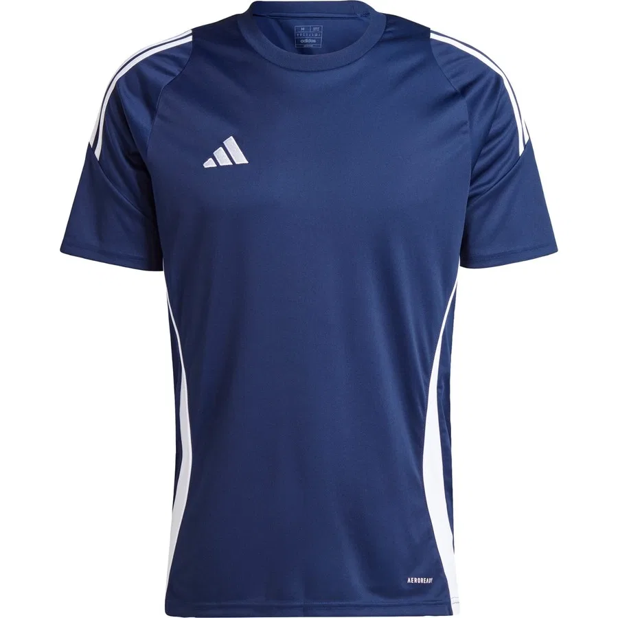 Футболка спортивная с принтом Tiro 24 Jersey adidas, Сине-белый