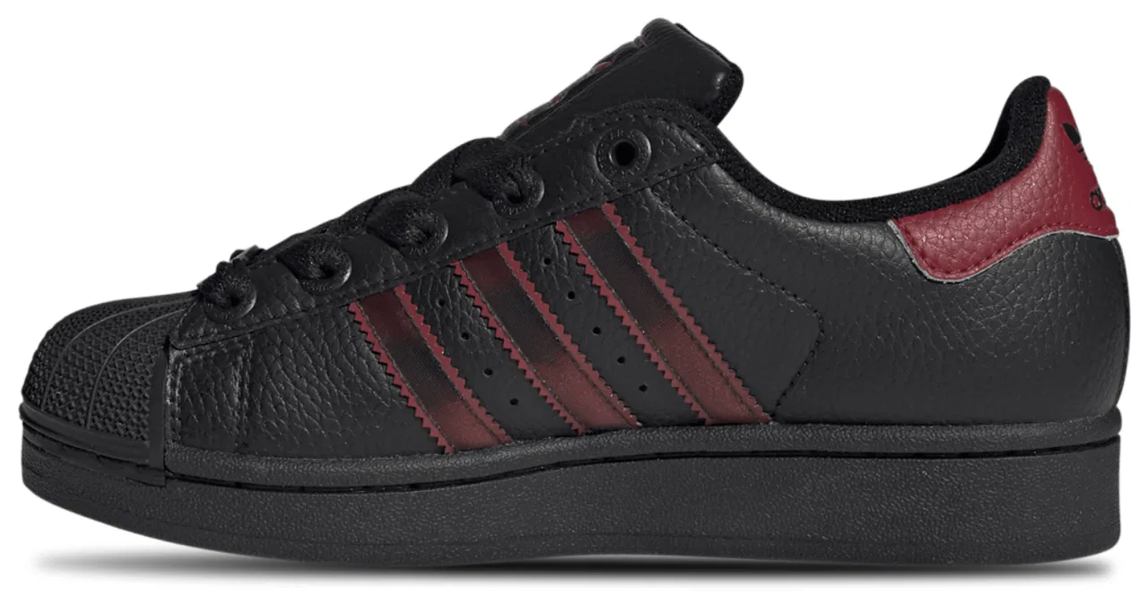 Кроссовки для мальчиков Superstar II Adidas, цвет Black/Team Victory Red/Black — фото 2