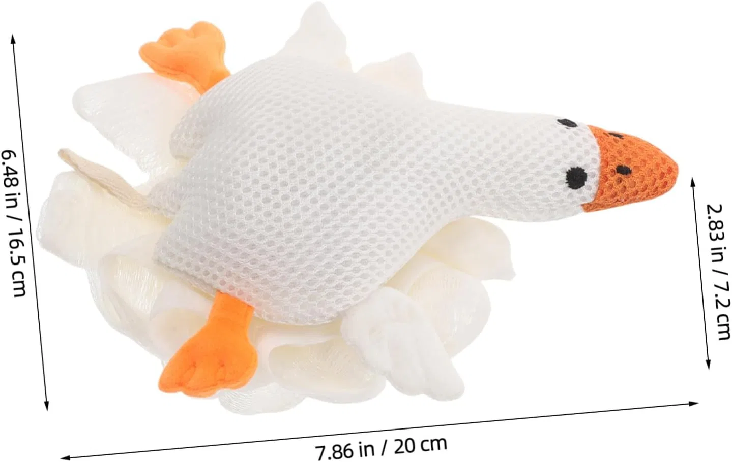 Мочалка для душа NOLITOY, Goose, 20x16.5x7.2 см, Белый — фото 2