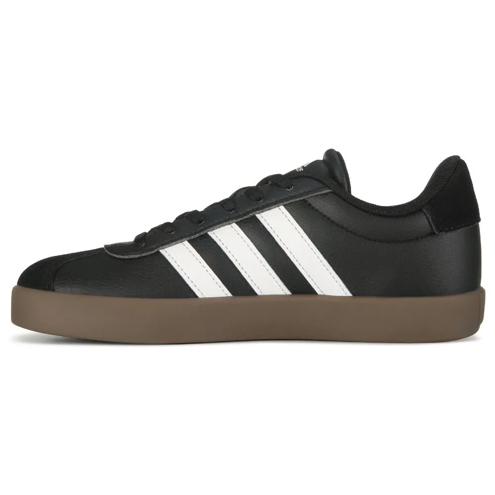 Детские кроссовки VL Court 3.0 Adidas, Black/Gum — фото 3