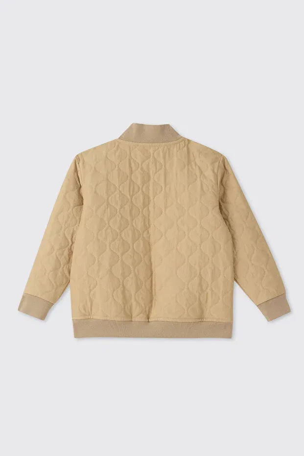 Детское пальто для мальчиков с узором Panço, Beige — фото 2