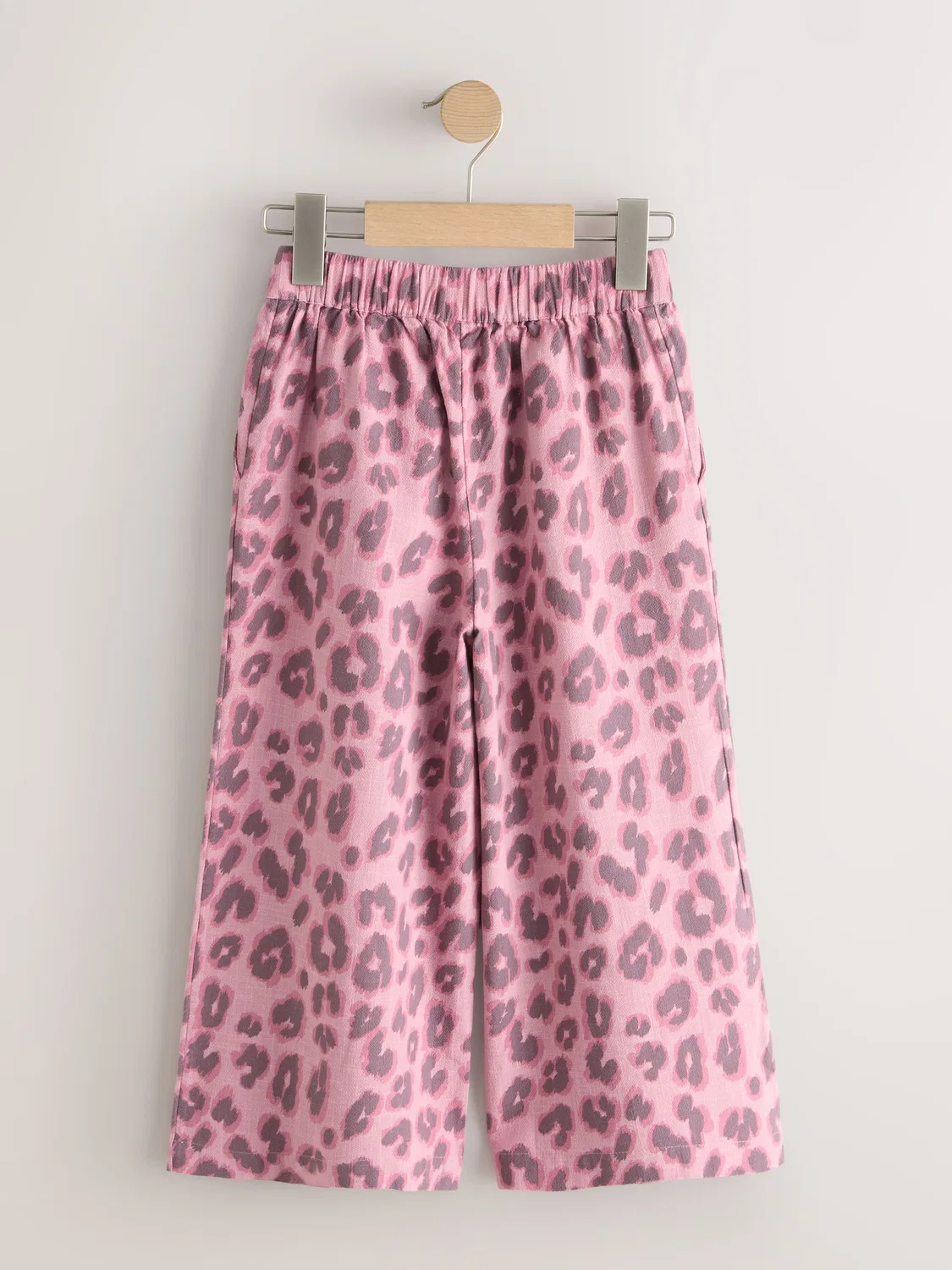 Брюки широкие Pink Animal Print Next, розовый — фото 2