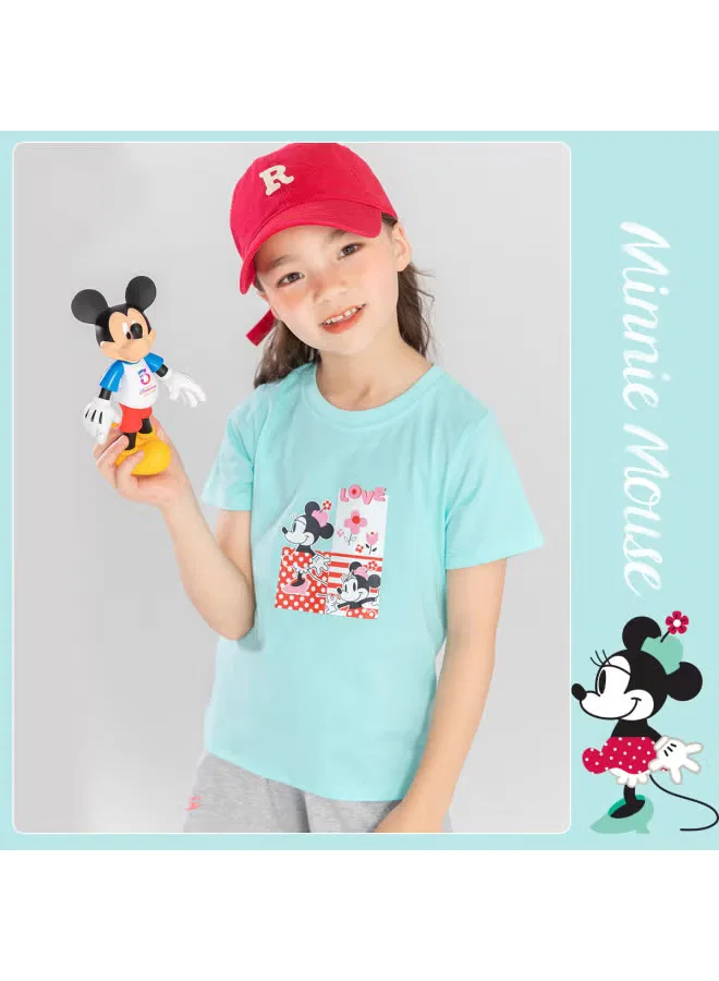 Bornbay Футболка детская с принтом Mickey Mouse, зеленый — фото 2