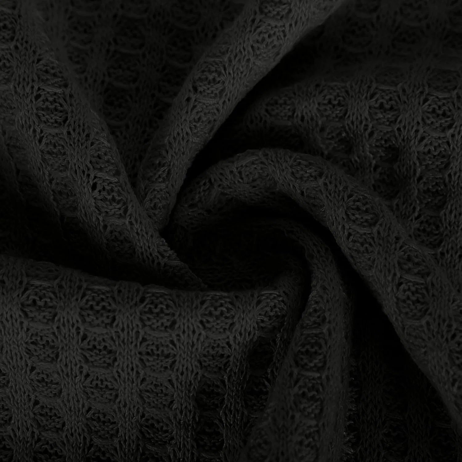 Мужская легкая футболка-свитшот с круглым вырезом, Black — фото 4