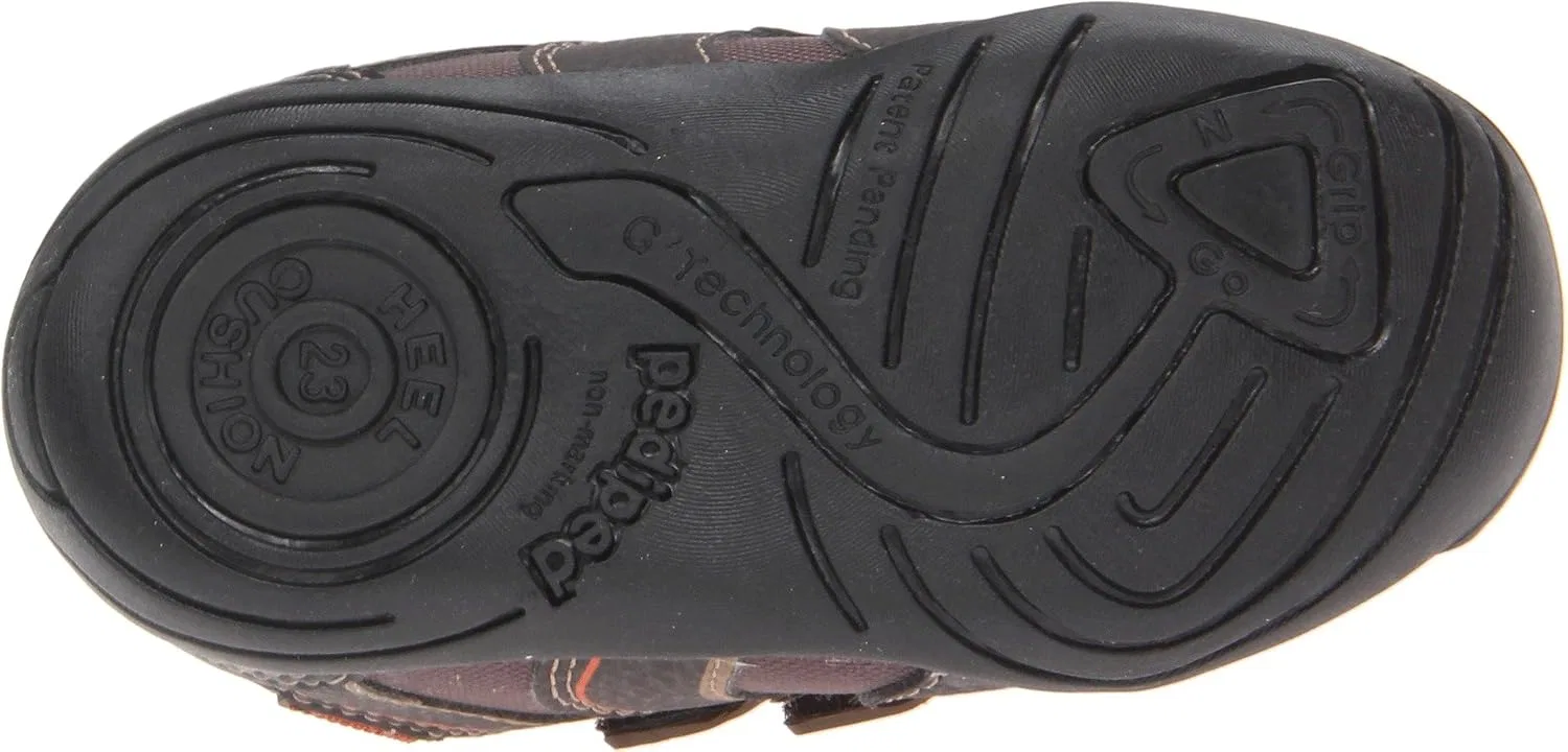 Детские ботинки для мальчиков с моделью Boulder Boot pediped, Chocolate Brown — фото 4