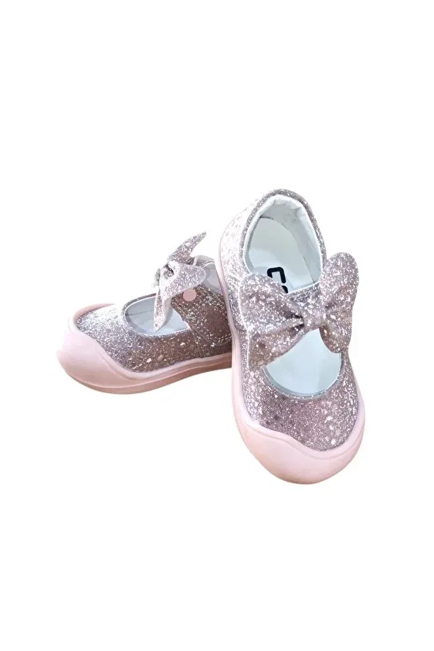 Детские балетки для девочек с блестками Darla ilkadım bebe baletli s glittery ballerina Cool, Powder — фото 3
