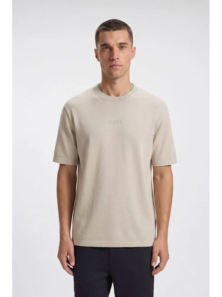 Футболка с коротким рукавом Tee 10 BOSS, Beige