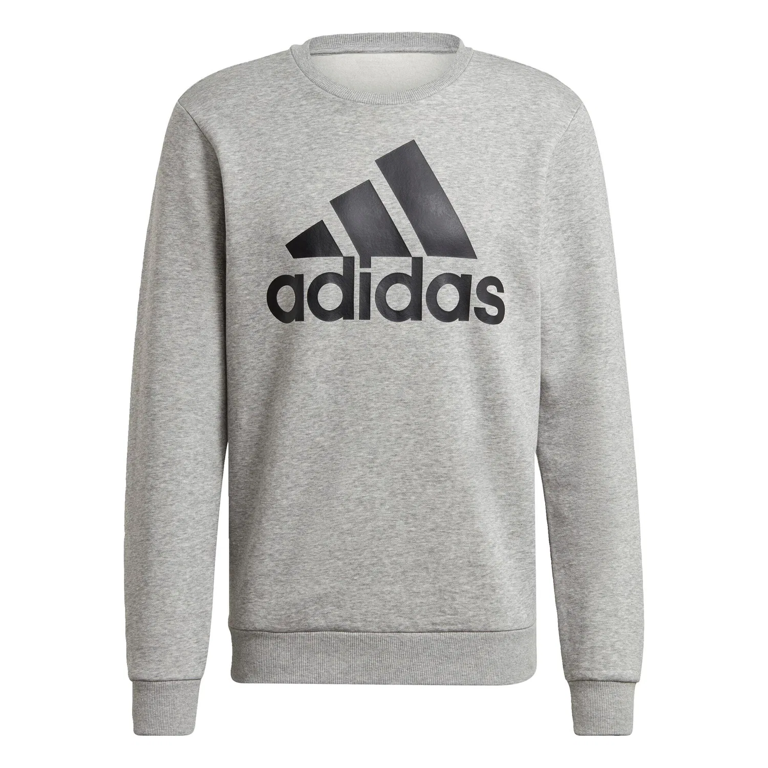 Мужской свитшот с принтом Essentials Big Logo Adidas, Grau Schwarz — фото 2