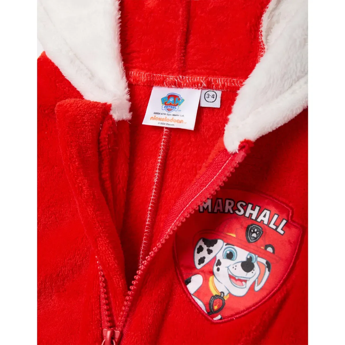Детский боди-комбинезон с аппликацией Marshall, Paw Patrol, Red — фото 3