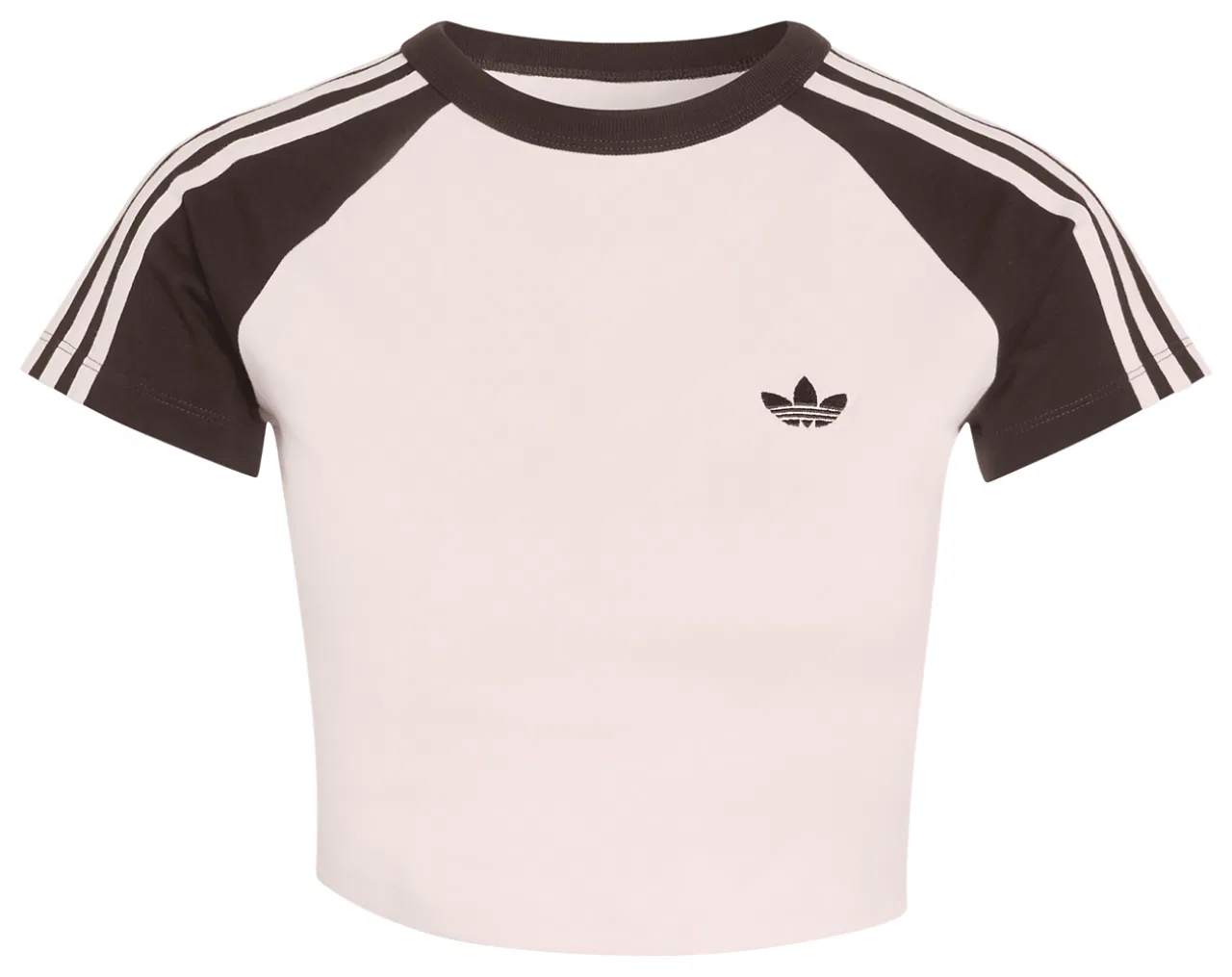 Женская футболка SST Baby Adidas, цвет Sandy Pink/Sandy Pink/Aurora Coffee
