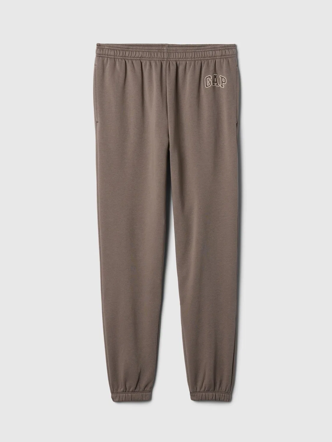 Джоггеры на завязках Relaxed Logo Gap, коричневый — фото 3