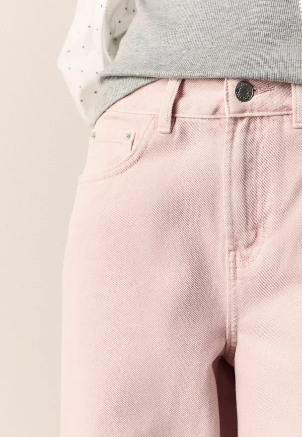 Брюки джинсовые Wide leg Next, розовый