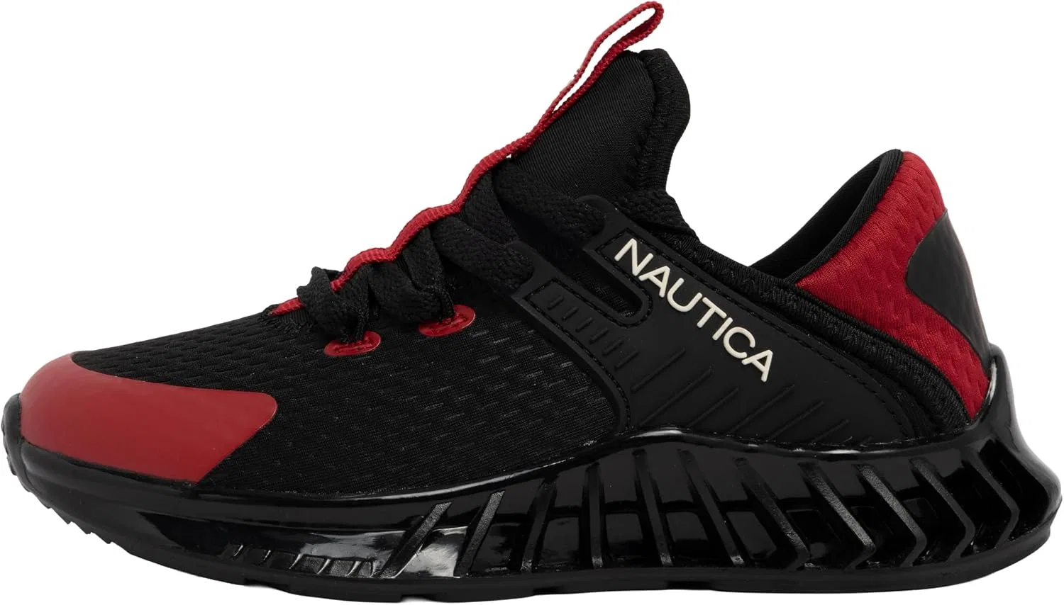 Детские кроссовки с сетчатым верхом Nautica, Black Red-Kediri — фото 2