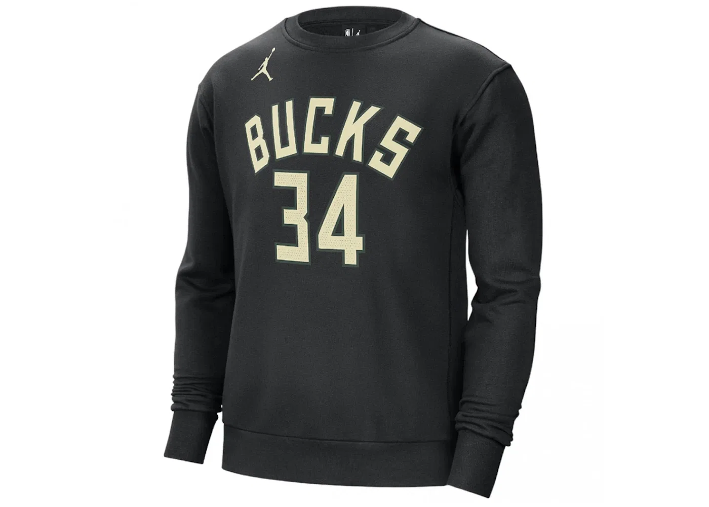 Мужской свитшот свободного кроя с флисом Giannis Antetokounmpo Jordan, Black
