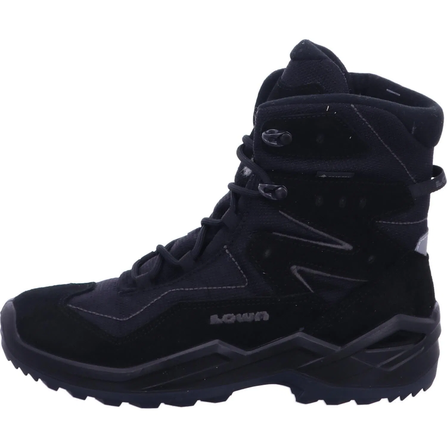 Детские ботинки для мальчиков высокие Lino Gtx Hi Gore Tex Warm LOWA, Black — фото 2