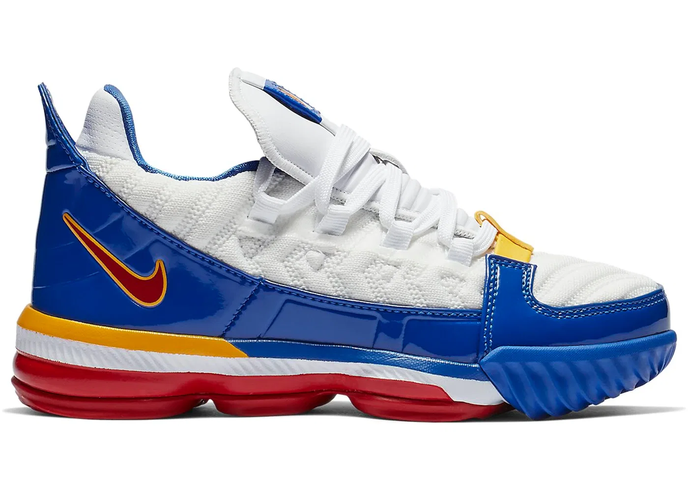 Детские кроссовки для мальчиков с высокой поддержкой Nike LeBron 16 Nike, White/Varsity Red/Varsity Royal