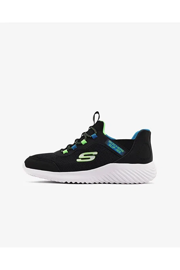 Детские кроссовки для девочек шнурующиеся Skechers, Black