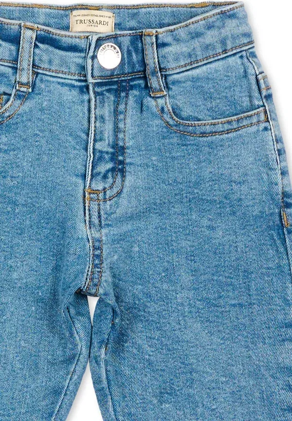 Джинсы деним Straight Leg Jeans Tru Trussardi Junior denim, деним — фото 3