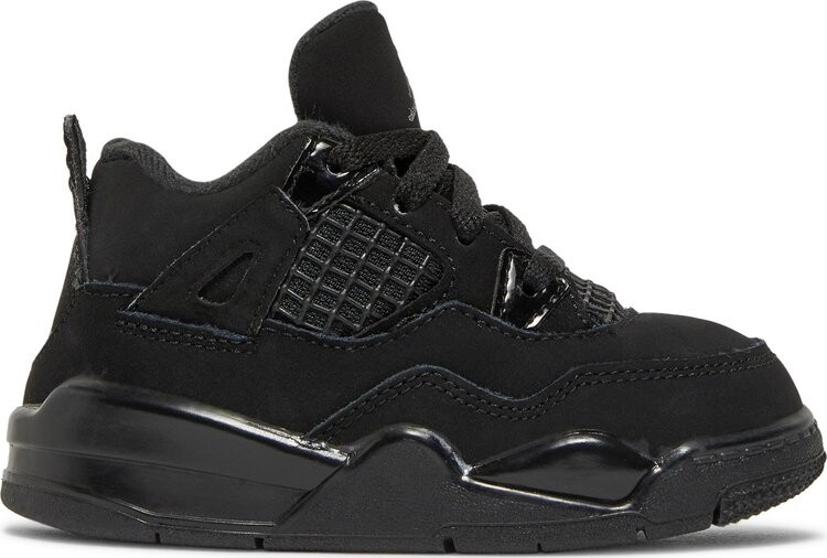 

Кроссовки Air Jordan 4 Retro TD Black Cat 2020, черный