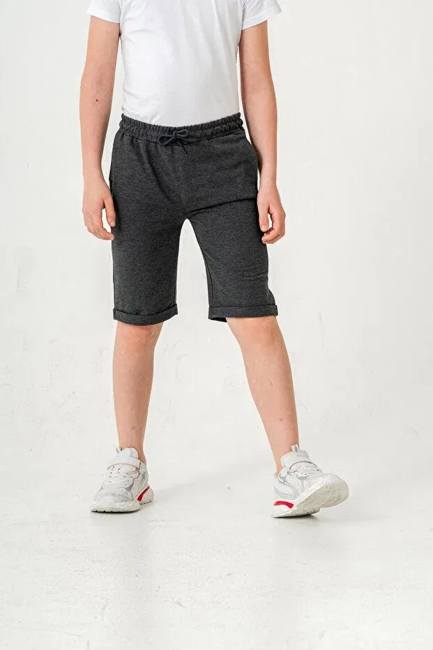 Детские шорты для мальчиков хлопковые Mışıl Kids, Anthracite