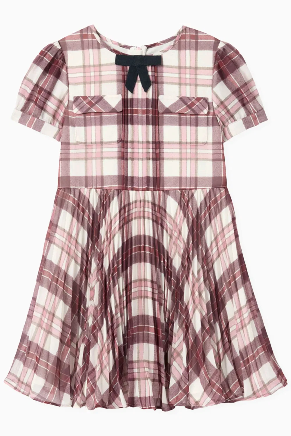 Платье в клетку из шифона Plaid Dress Self Portrait