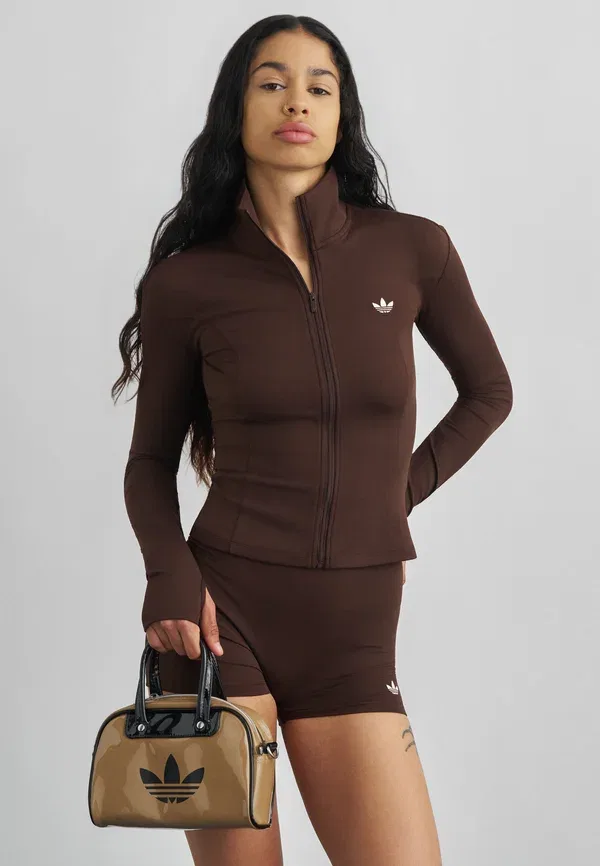 Толстовка из хлопка Adidas Originals, кофейный