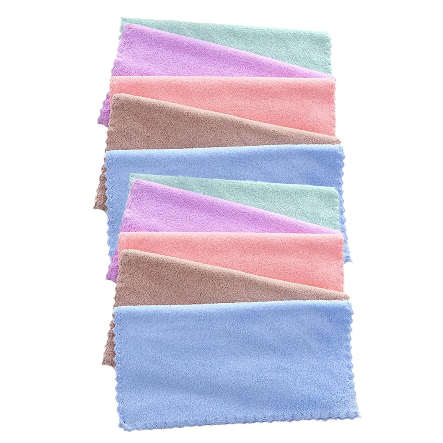 Многоразовые салфетки для снятия макияжа, 10 шт, Baluue, из микроволокна, 25x25 см