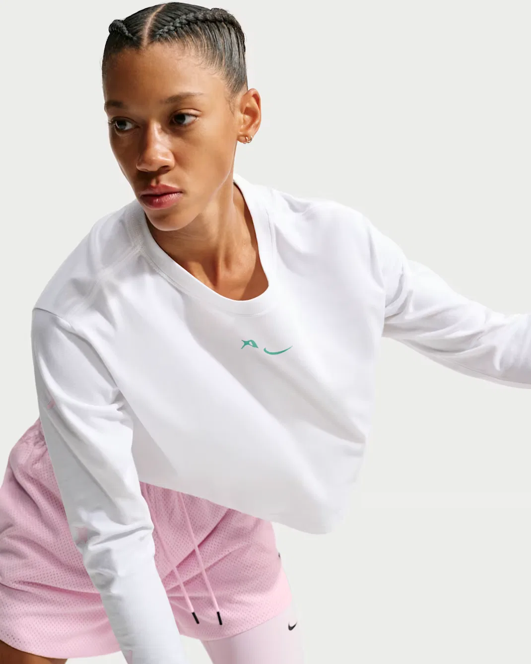 Баскетбольная футболка с длинными рукавами A'ja Wilson A'ja Nike, White — фото 3