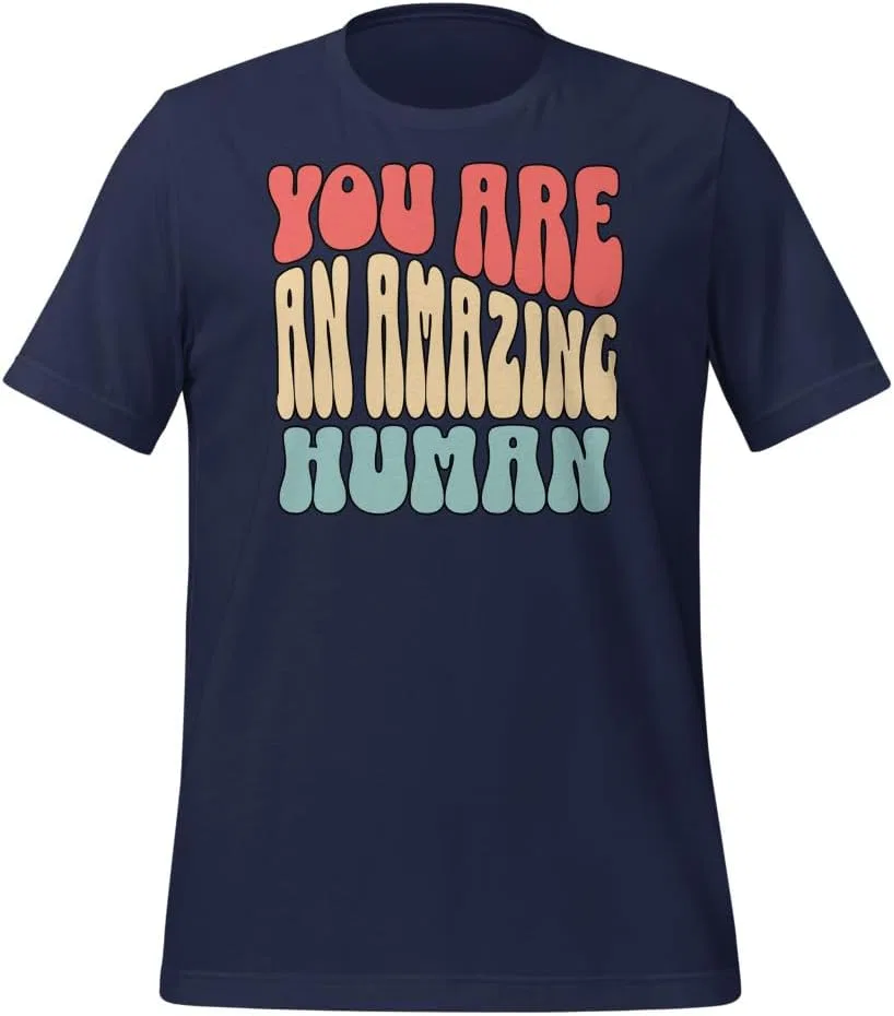 Футболка с позитивной цитатой Unisex 3001, Navy