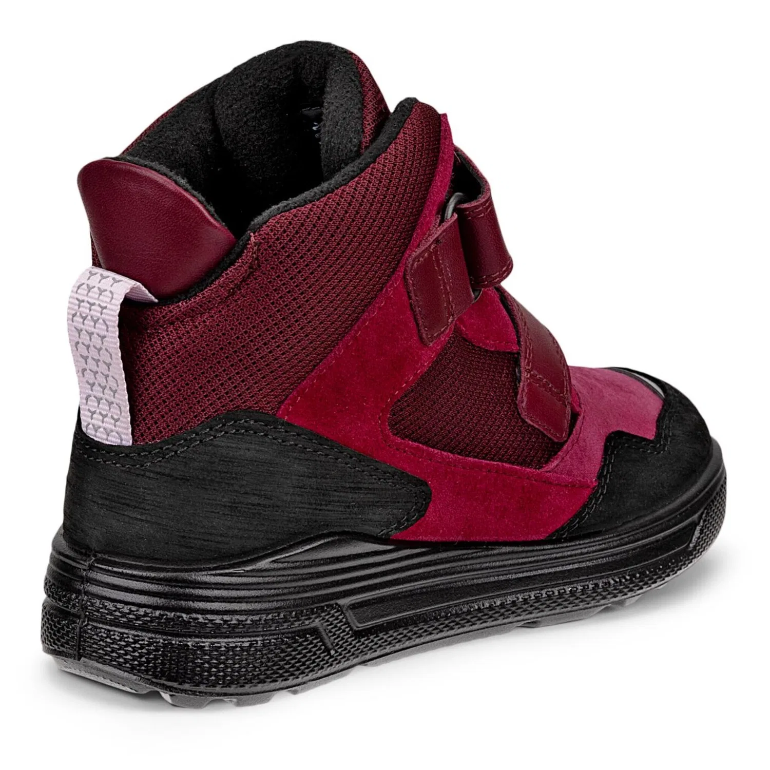 Детские зимние ботинки на липучке Urban Snowboarder Ecco, Black/Red — фото 2