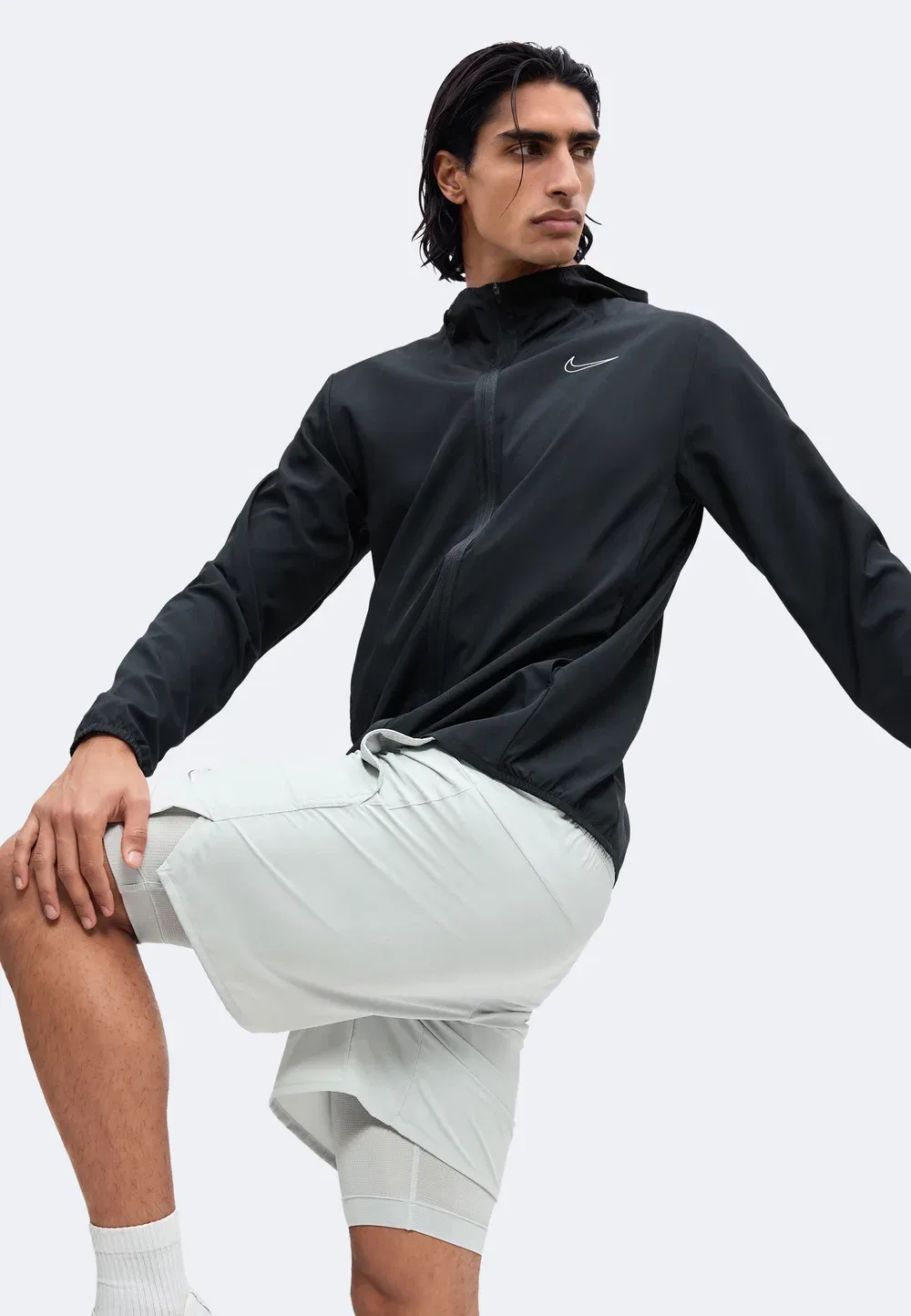 Куртка-Ветровка Form Nike Performance, Black/White — фото 4