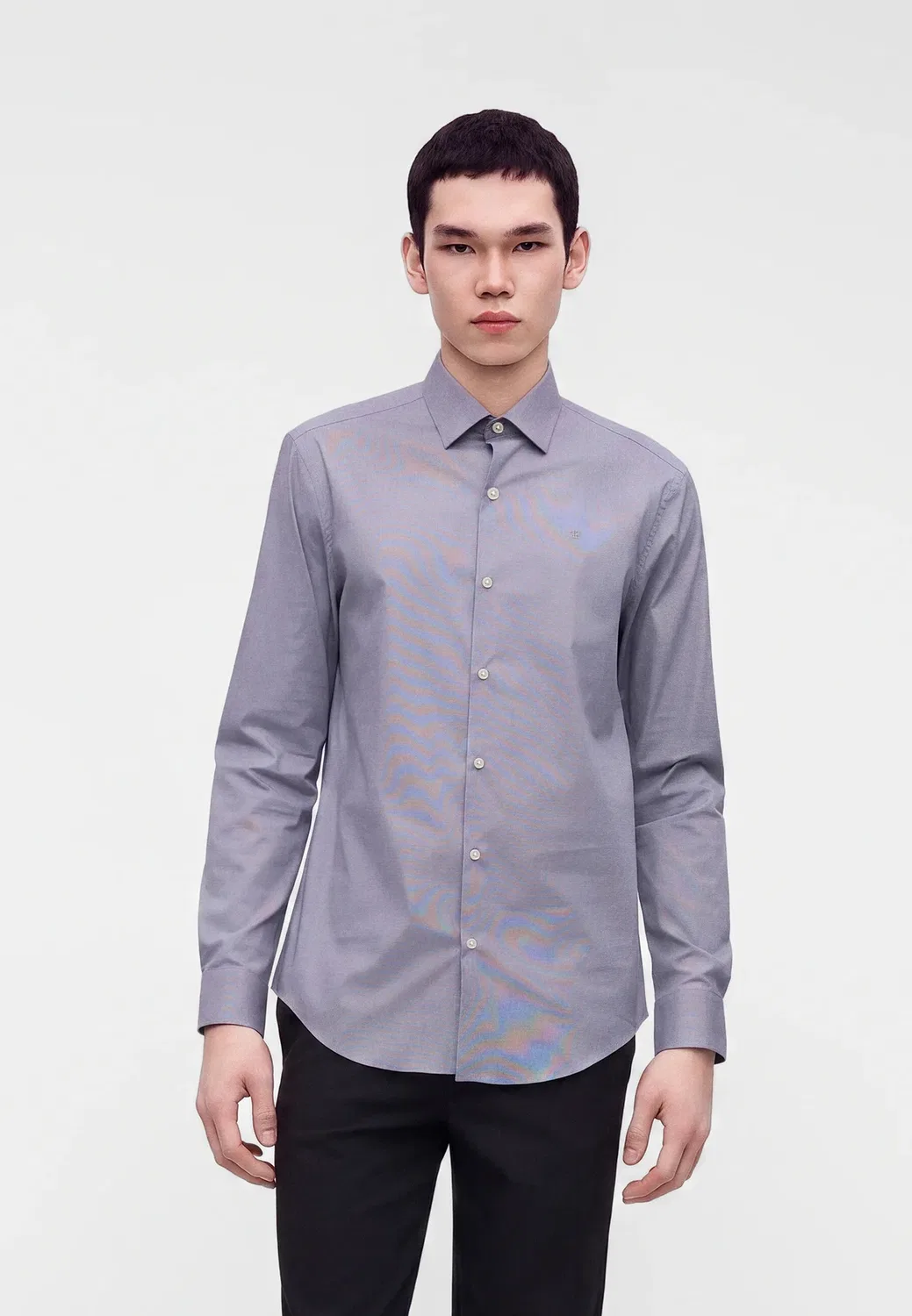 Узкая рубашка Calvin Klein, Crown Blue