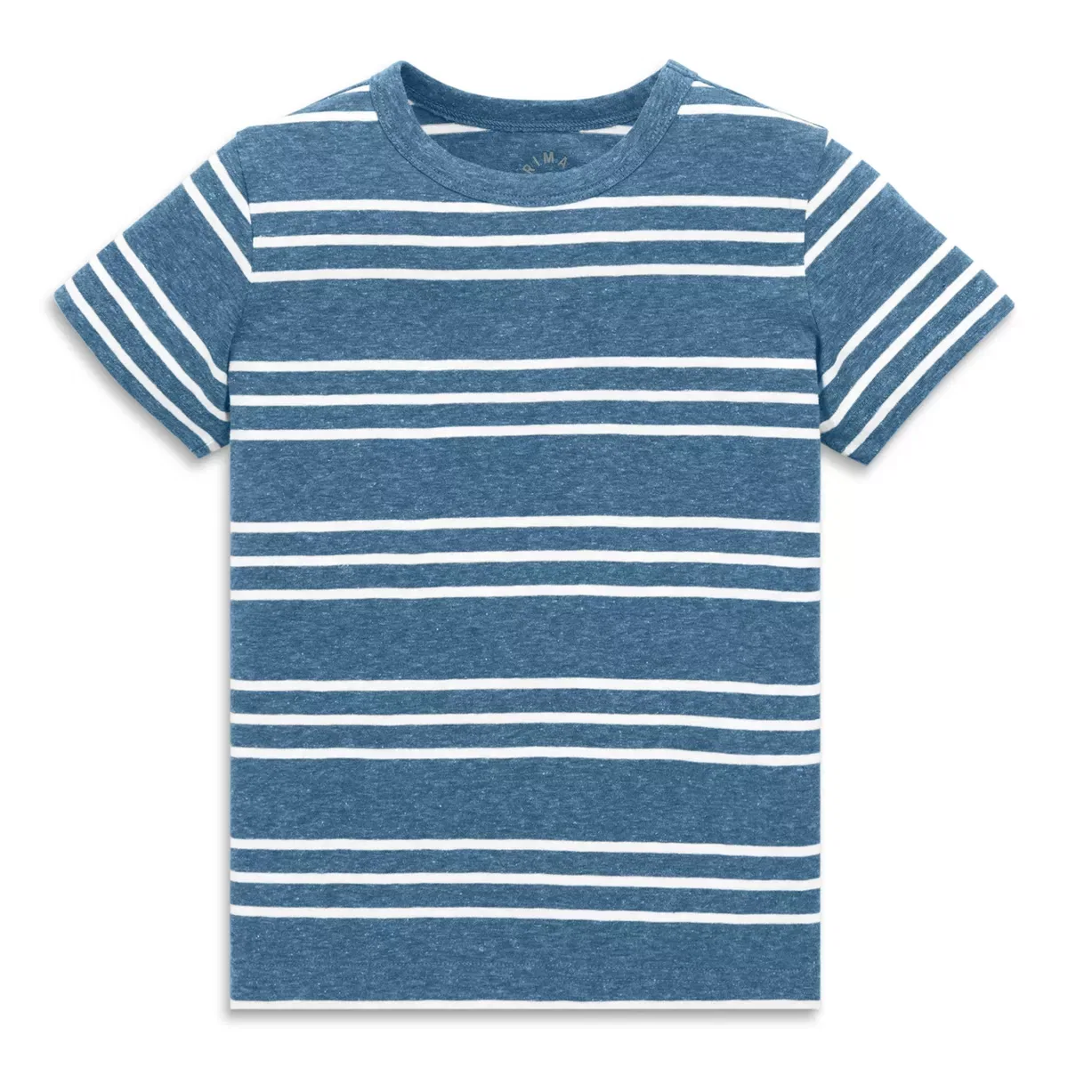Детская футболка с принтом в полоску Heathered Tee Primary, Moonlight White Stripe