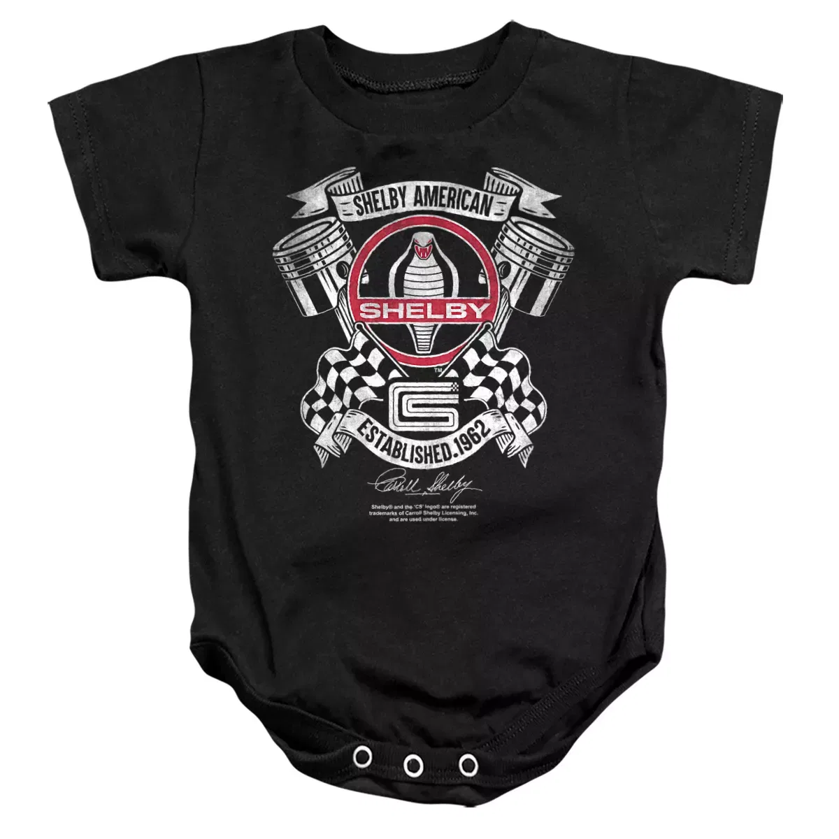 Детский боди-комбинезон с коротким рукавом Shelby Black